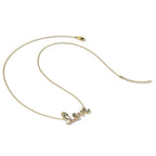 Prizma Sterling Silver Gold-tone 14K Flash Gold-plated 16 inch Colorful CZ LOVE Necklace with 2 inch Extender