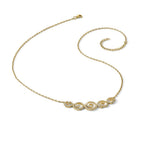 Sterling Shimmer Sterling Silver Gold-tone Flash gold-plated 133 Stone CZ Swirls Necklace with 2 inch extender