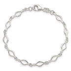 Sterling Silver 5mm Fancy Link Bracelet