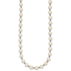Sterling Silver Rhodium-plated 6-7mm White Round Freshwater Cultured Pearl 16 inch with 2 inch Extension Necklace