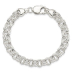 Sterling Silver 7.5inch Double Link Bracelet
