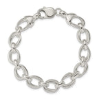 Sterling Silver 8.5inch Fancy Link Bracelet