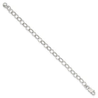 Sterling Silver 8.5inch Fancy Link Bracelet
