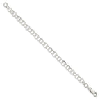 Sterling Silver 7.5inch Fancy Link Bracelet
