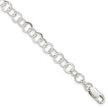 Sterling Silver 7.5inch Fancy Link Bracelet