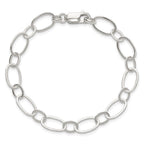 Sterling Silver 7.5inch Fancy Link Bracelet