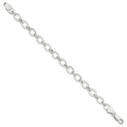 Sterling Silver 6.5inch Fancy Link Bracelet