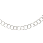 Sterling Silver Fancy Hammered Necklace