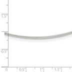 Sterling Silver Solid Polished 1.2mm Neck Wire Necklace