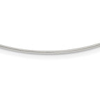 Sterling Silver Solid Polished 1.2mm Neck Wire Necklace