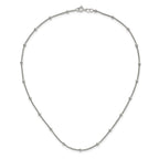 Sterling Silver Polished Beaded Necklace