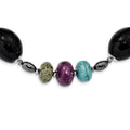 SS BlkAgte/Crys/Hem/Prpl Magn./Recon.Magn./Serpen. w2inext Necklace