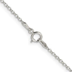 Sterling Silver 1.5mm Diamond-cut Rolo Cable Chain