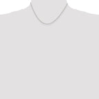 Sterling Silver 1.5mm Diamond-cut Rolo Cable Chain