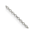 Sterling Silver 1.5mm Diamond-cut Rolo Cable Chain