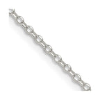 Sterling Silver 1.75mm Diamond-cut Rolo Cable Chain