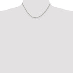 Sterling Silver 2.6mm Diamond-cut Rolo Cable Chain
