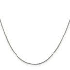 Sterling Silver 1mm Round Box Chain