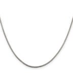 Sterling Silver 1.5mm Round Box Chain