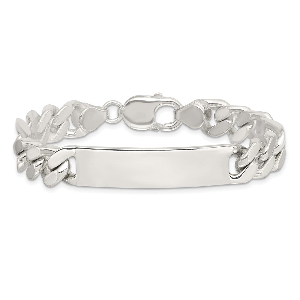 Sterling Silver 8.5inch Polished Engraveable Figaro Link ID Bracelet