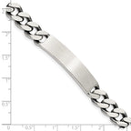 Sterling Silver 8inch Engraveable Antiqued Curb Link ID Bracelet