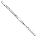 Sterling Silver 8inch Polished Engraveable Curb Link ID Bracelet