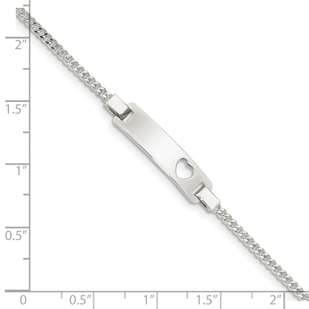 Sterling Silver Adjustable Baby ID Bracelet