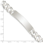 Sterling Silver Curb Link ID Bracelet