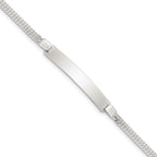 Sterling Silver Double Chain ID Bracelet