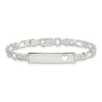 Sterling Silver Baby ID 6 IN Bracelet