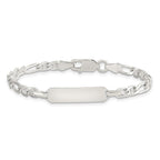Sterling Silver Childrens ID Anchor 5in Plus 1in EXT Link Bracelet