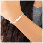Sterling Silver Baby ID Bracelet