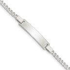 Sterling Silver Baby ID Bracelet
