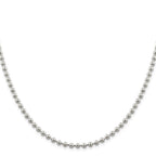 Sterling Silver 4mm Beaded Chain