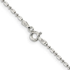 Sterling Silver 1.5mm Fancy Beaded Chain