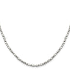 Sterling Silver 4mm Beads on Box Chain