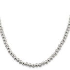 Sterling Silver 6.1mm Beads on Box Chain