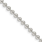Sterling Silver 3mm Beaded Chain