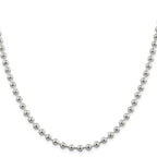 Sterling Silver 5mm Beaded Chain