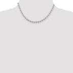 Sterling Silver 5mm Beaded Chain