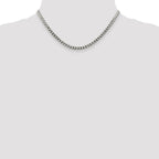 Sterling Silver 4.7mm Flat Curb Chain