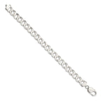 Sterling Silver 9.75mm Flat Curb Chain