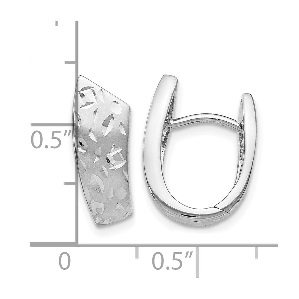 Sterling Silver RH-plated Radiant Essence D/C Earrings