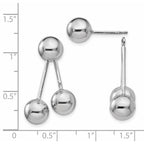 Sterling Silver Polished Ball Post Earrings