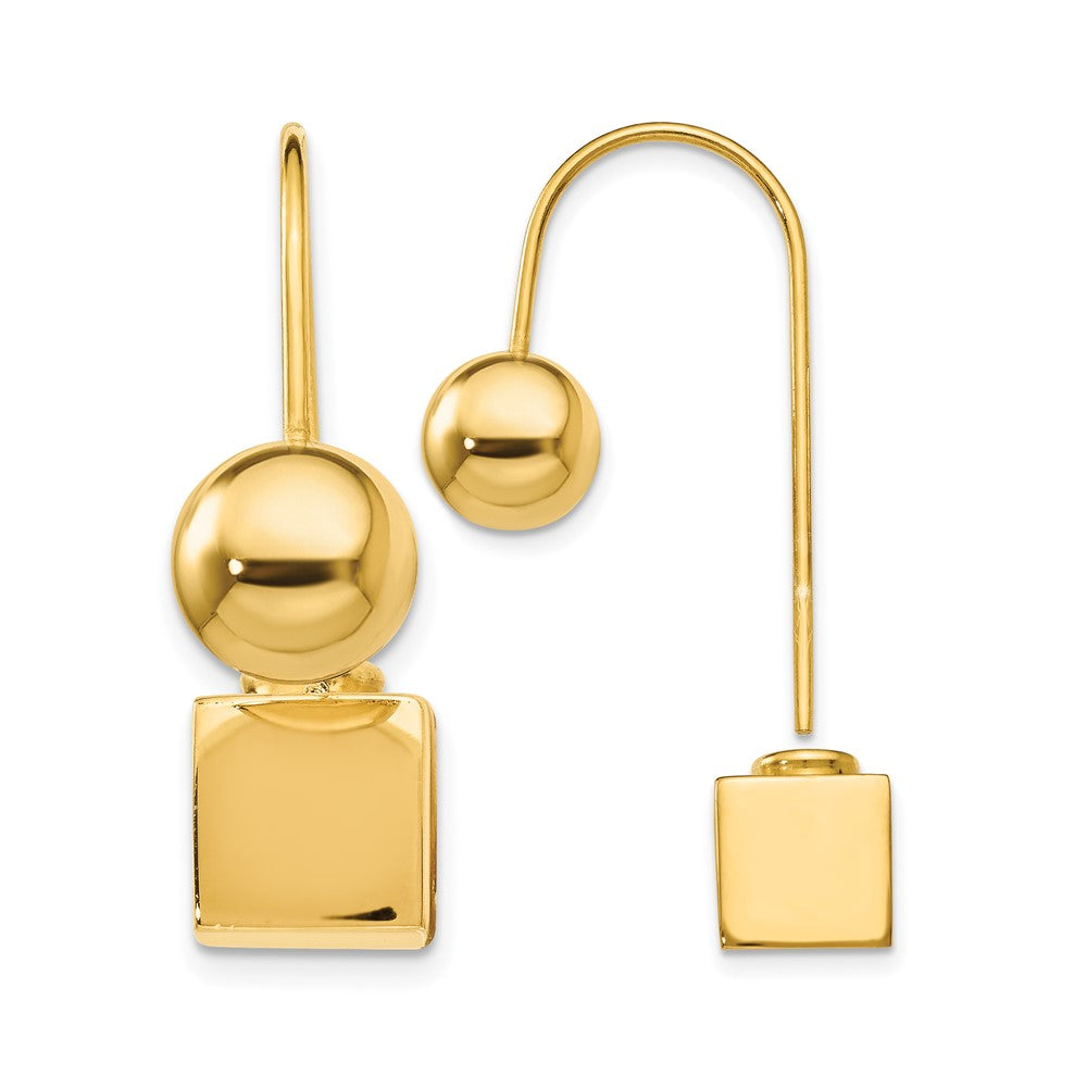 Sterling Silver Gold-tone Dangle Earrings