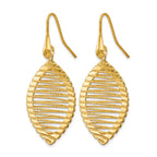 Sterling Silver Gold-plated Shepherd Hook Earrings