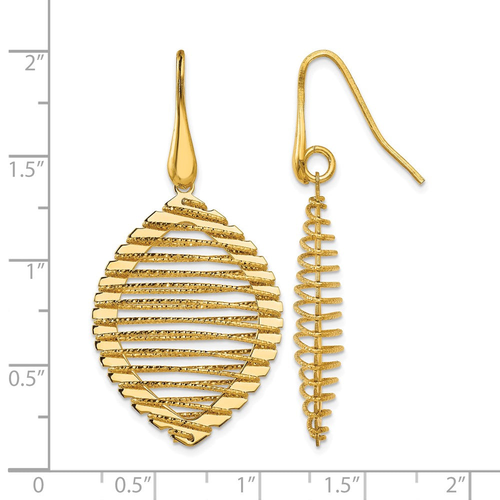 Sterling Silver Gold-plated Shepherd Hook Earrings