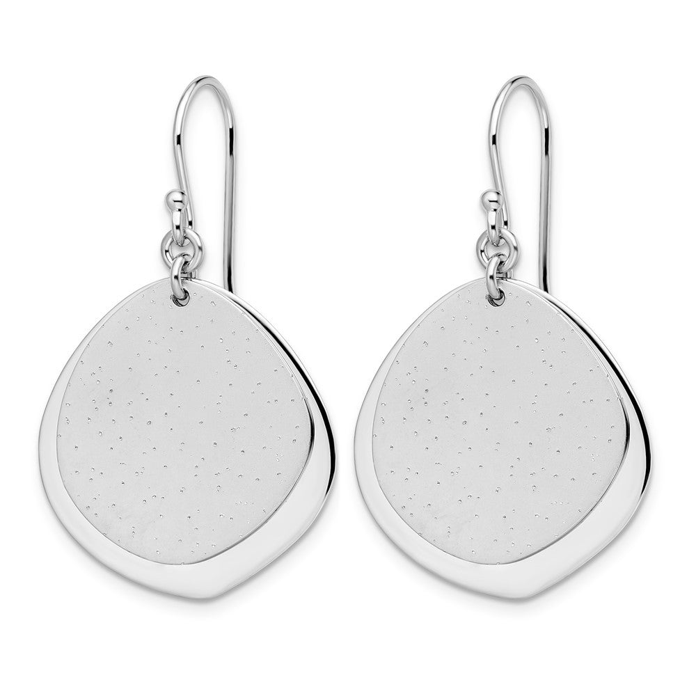 SS Rhodium-plated Radiant Essence Polished Earrings