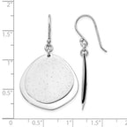 SS Rhodium-plated Radiant Essence Polished Earrings