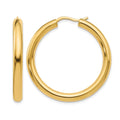 Sterling Silver Gold-plated 3.5mm Tube Earrings